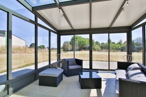 Interior - Holiday Home "Gîte with Game Room" with Private Terrace, Garden & Wi-Fi (Montfarville)