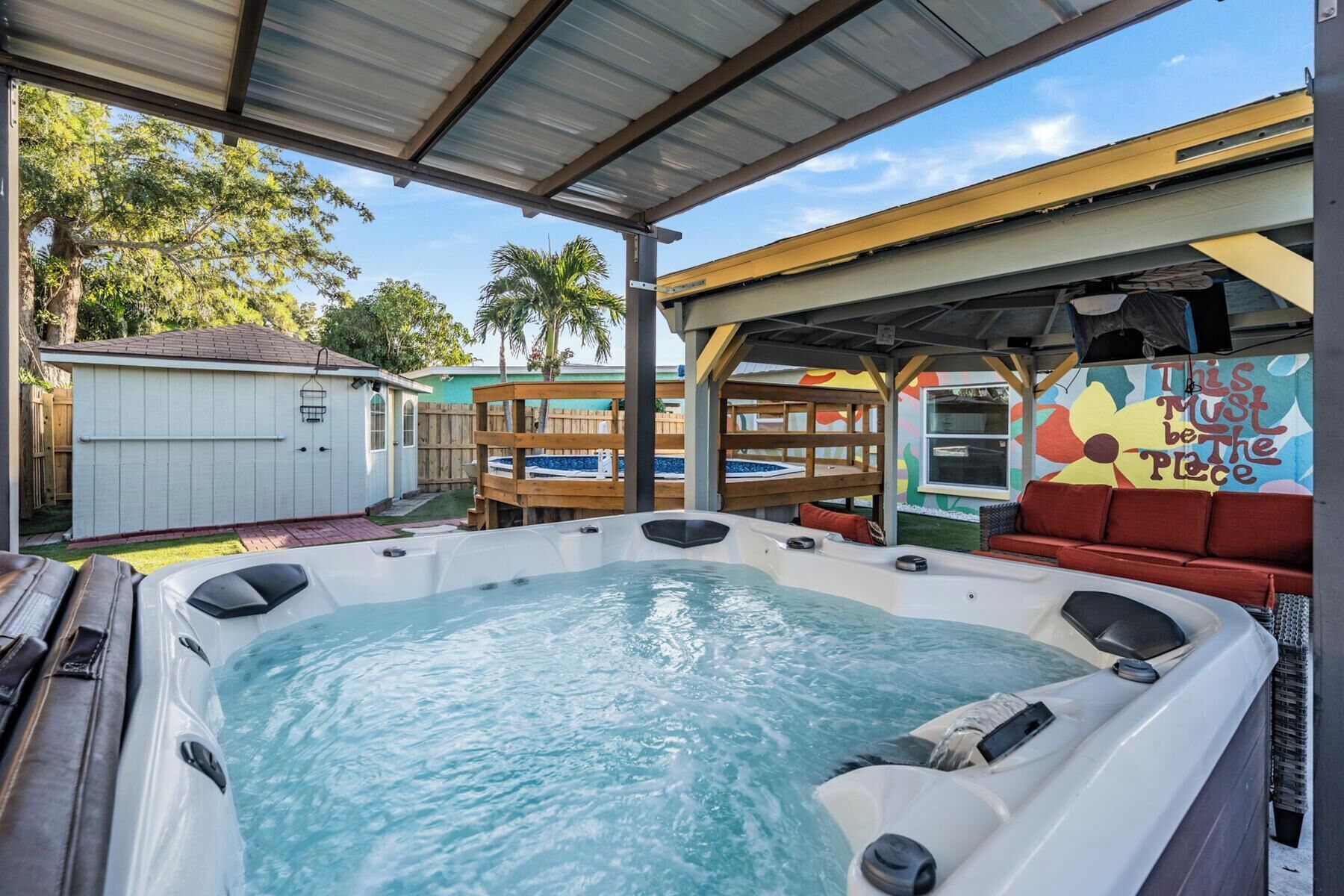 Idromassaggio all'aperto