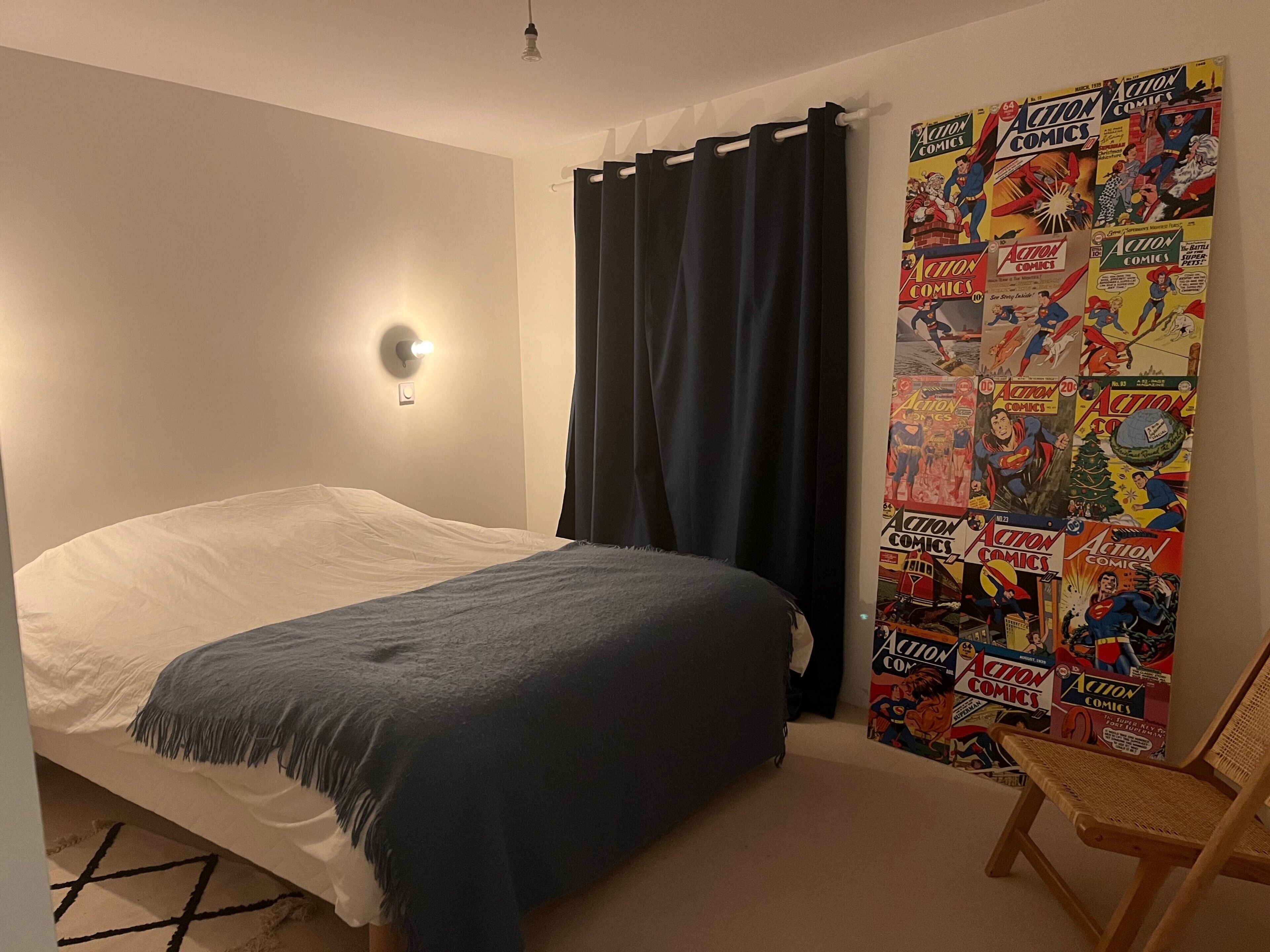 3 habitaciones y ropa de cama 