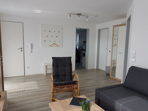 Ferienwohnung "Whg. B Olsberg Blick" mit Bergblick, Gemeinschaftsgarten und WLAN
