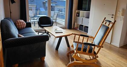 Apartment „Whg A Ferienwohnungen Olsberg Blick“ mit Bergblick, Garten & WLAN