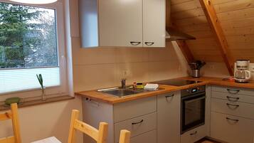 Fridge, oven, stovetop, dishwasher