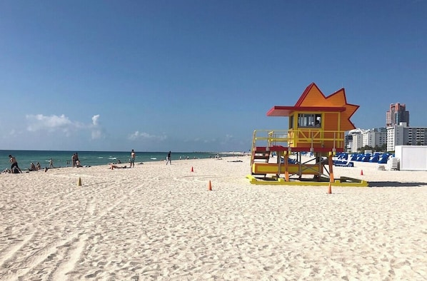 Beach nearby, white sand