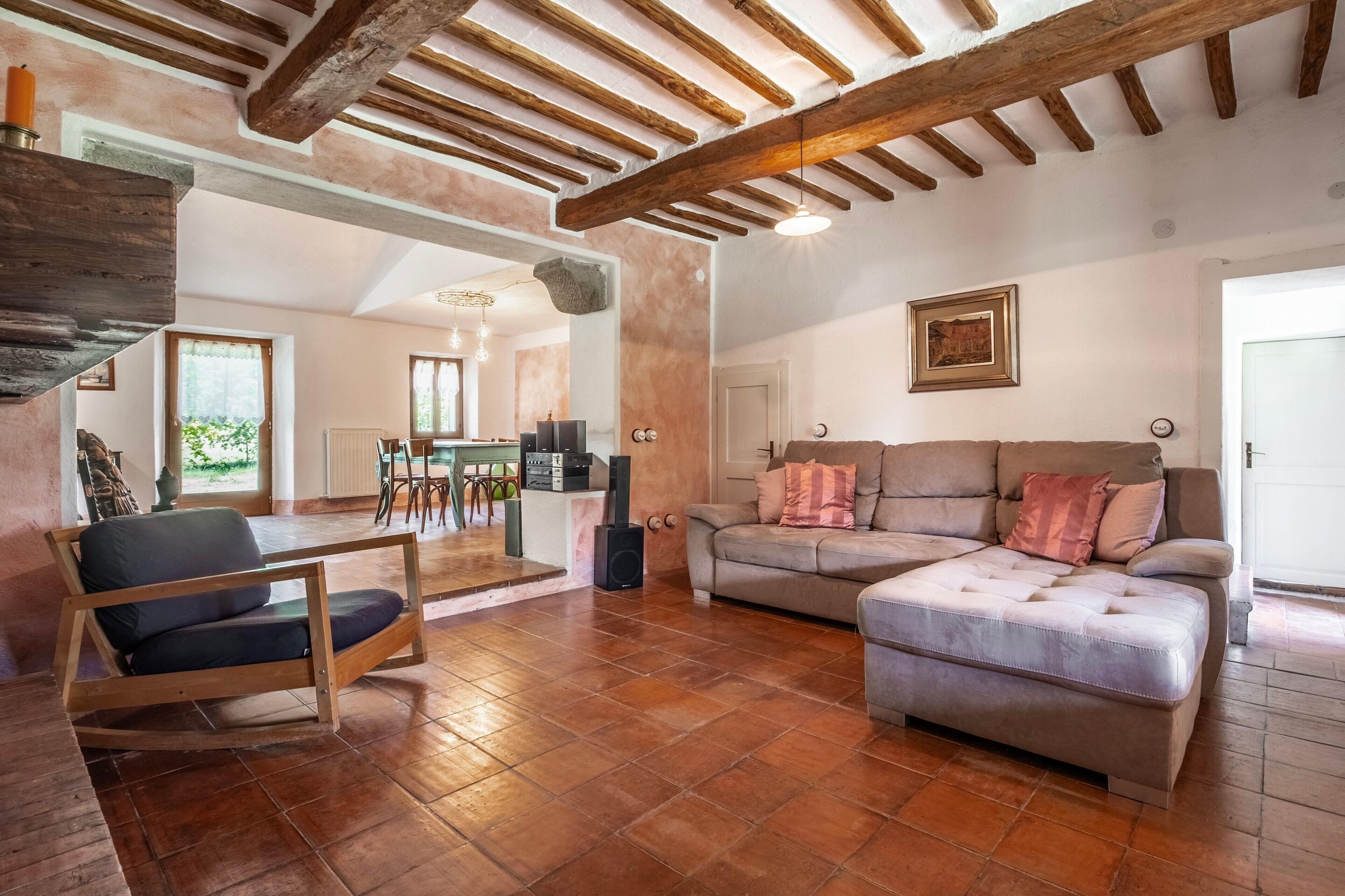 Fireplace, stereo
