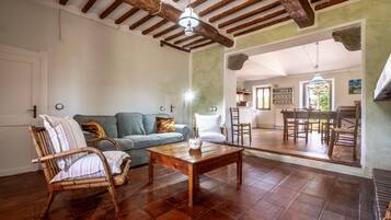 Chimenea y estéreo