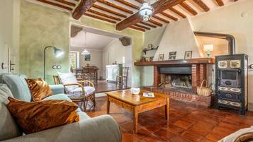 Fireplace, stereo