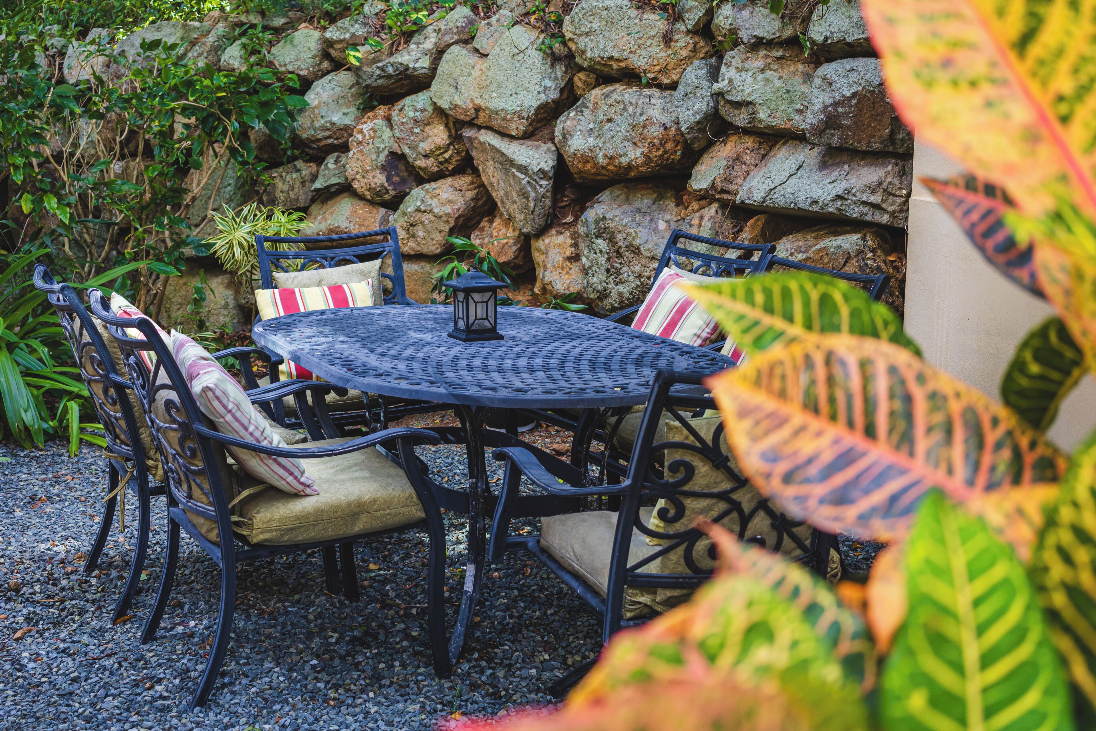 屋外ダイニングエリア