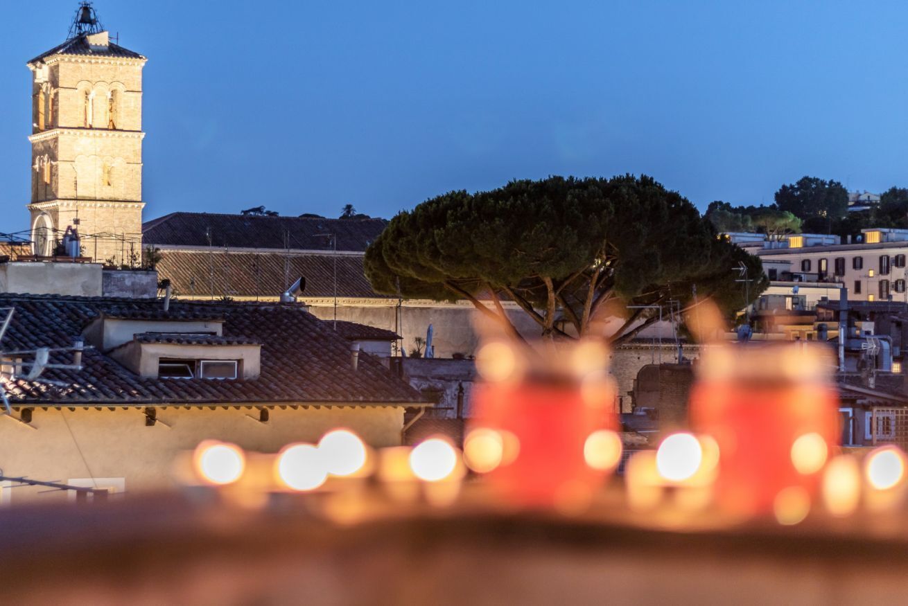 Blick von der Unterkunft