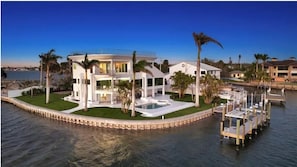 Exterior - NEW! Bayfront Oasis with Pool, Dock & Sunset Views – Minutes to Siesta Key! (Sarasota)