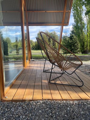 Superior Cabin, Garden View | Garden view - El Diucón Eco Lodge (Meliquina)