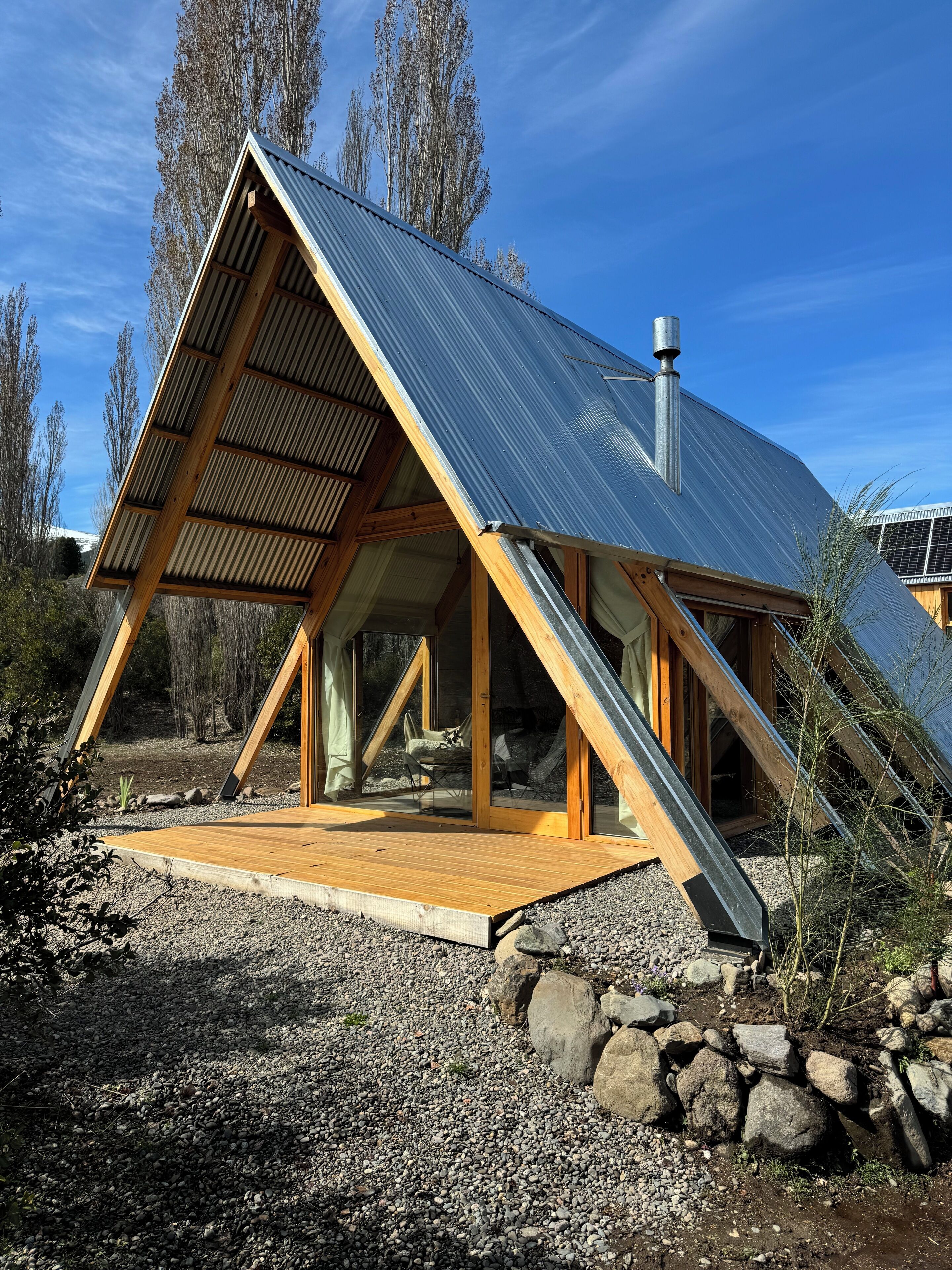 Cabana superior, vista para o jardim | Terraço/pátio