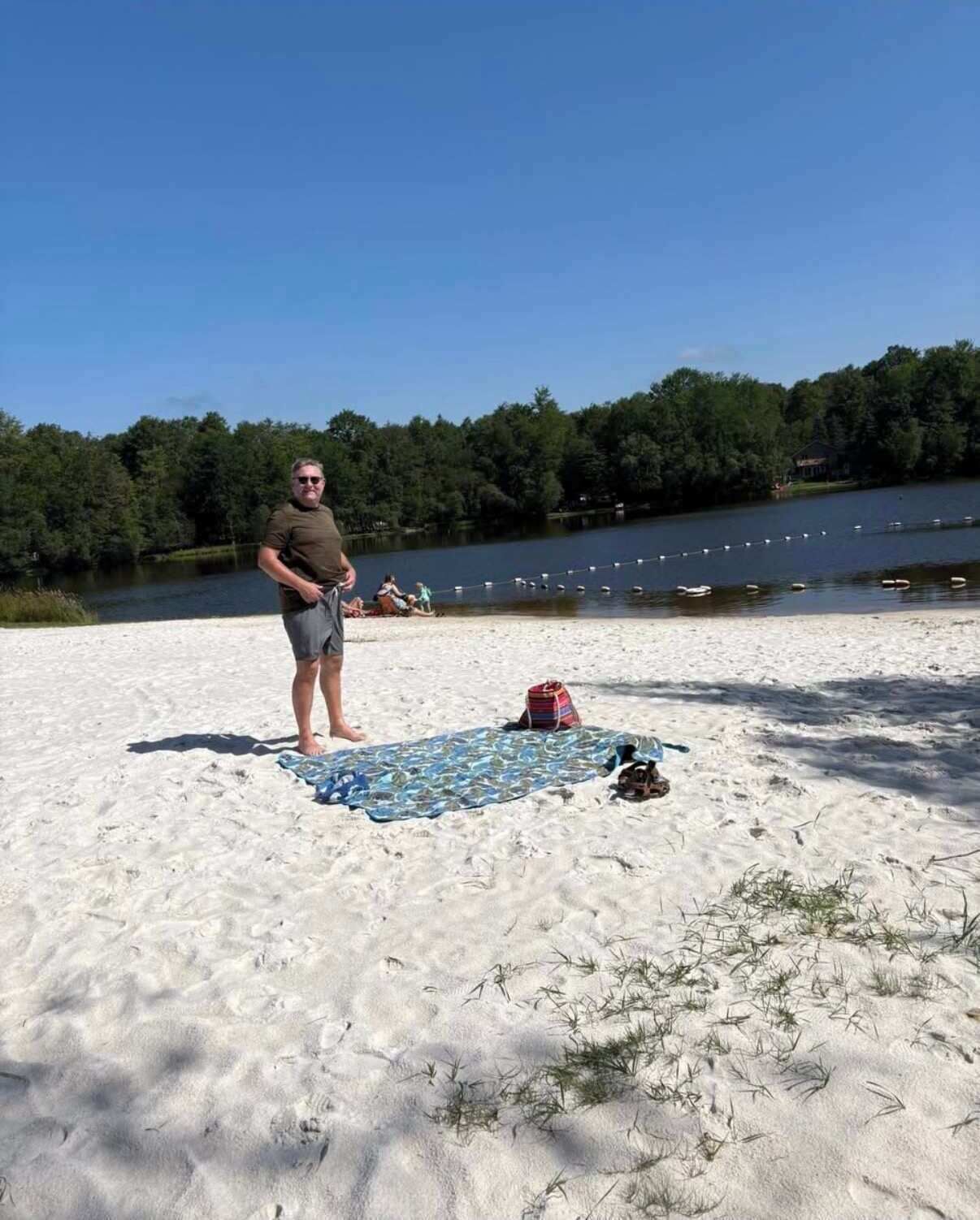 Beach nearby, beach towels