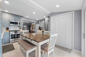 Ferienhaus, 3 Schlafzimmer, Gartenblick | Speisen