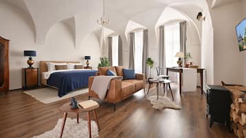 Deluxe-Doppelzimmer | Bügeleisen/Bügelbrett, kostenloses WLAN, Bettwäsche