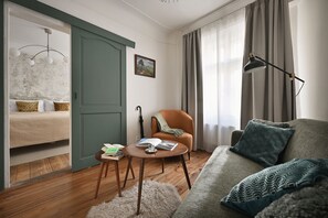 Deluxe dubbelrum | Strykjärn/strykbräda, gratis wi-fi och sängkläder