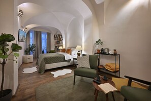 Deluxe appartement | Een strijkplank/strijkijzer, gratis wifi, beddengoed