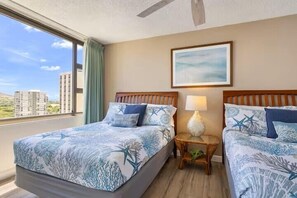 1 bedroom, iron/ironing board, free WiFi, bed sheets - 17th Fl Waikiki Banyan | Parking | AC | City View (Honolulu)