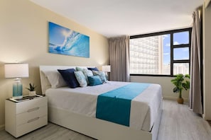 1 bedroom, iron/ironing board, free WiFi, bed sheets - 20th Fl Waikiki Banyan | King | AC | Parking (Honolulu)