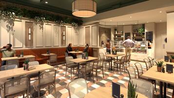 2 restaurants, serveren ontbijt, lunch, diner, Britse gerechten