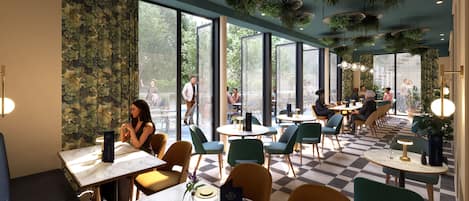 2 restaurantes; se sirven desayunos, almuerzos y cocina británica