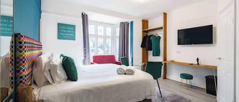 1 soverom, strykejern/-brett, reiseseng for barn og wi-fi