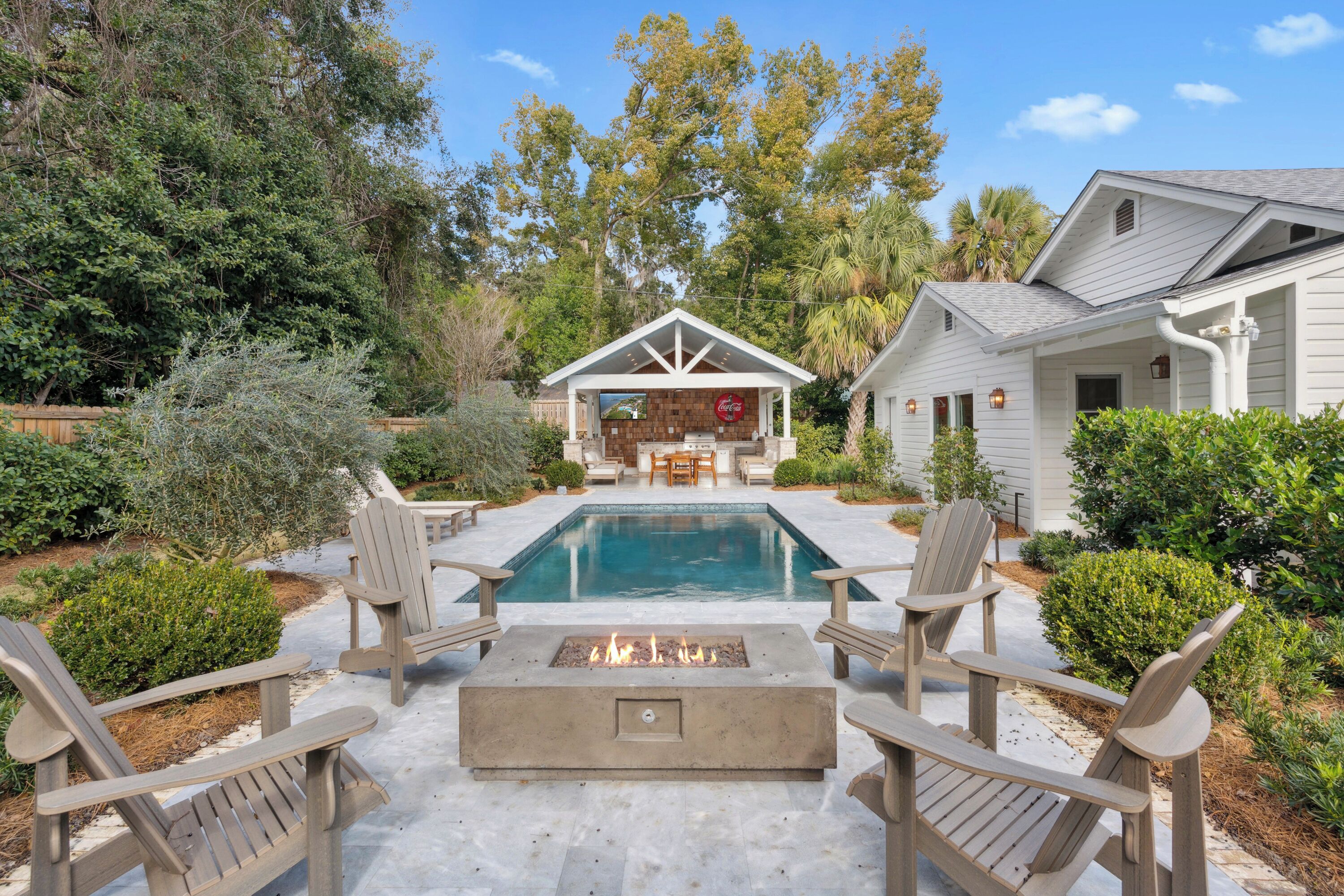 A heated pool