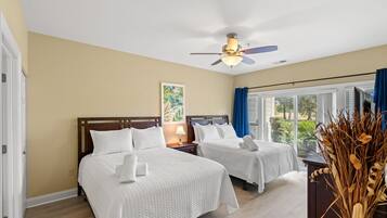 2 dormitorios, escritorio, tabla de planchar con plancha y wifi