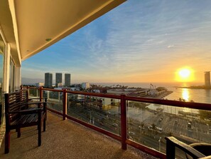 Business Apartment | Balcony view - Deck 12 Vallarta Residences (Puerto Vallarta)