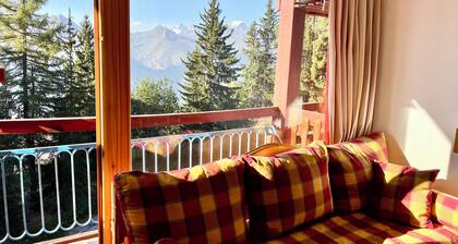 Arcs 1800 Apartment 4/5 pers ski in ski out Mont Blanc view