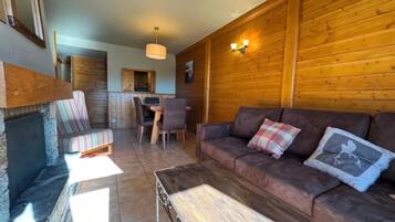 Télévision, cheminée