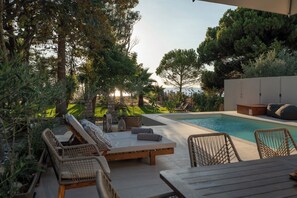 Pool - Amazing waterfront villa with pool and Ionian sea sunsets direct access to beach (Nestor)