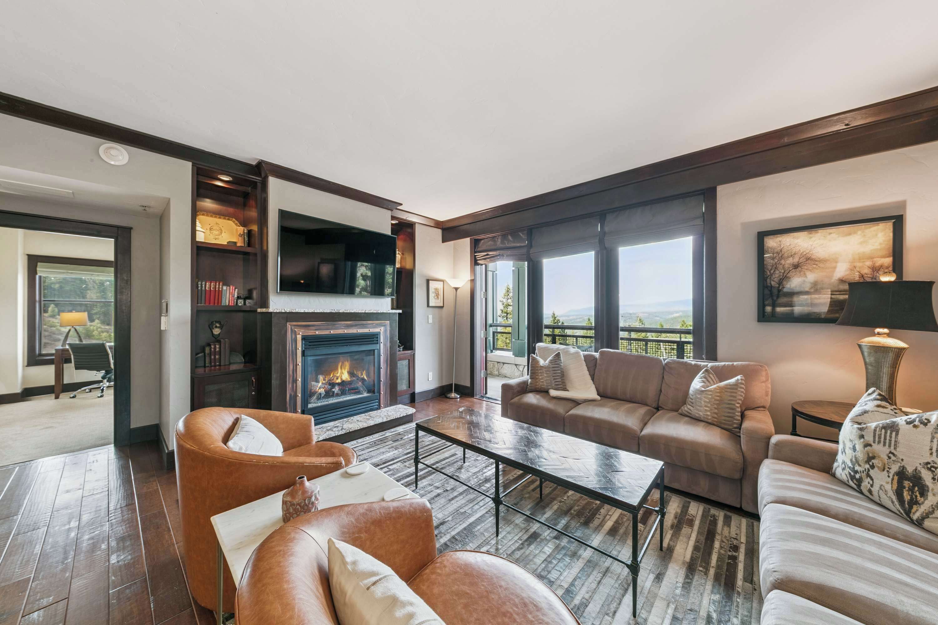 TV connectée, cheminée