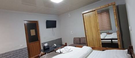 Standard Double Room, 1 Double Bed | Blackout drapes, iron/ironing board, free WiFi, bed sheets