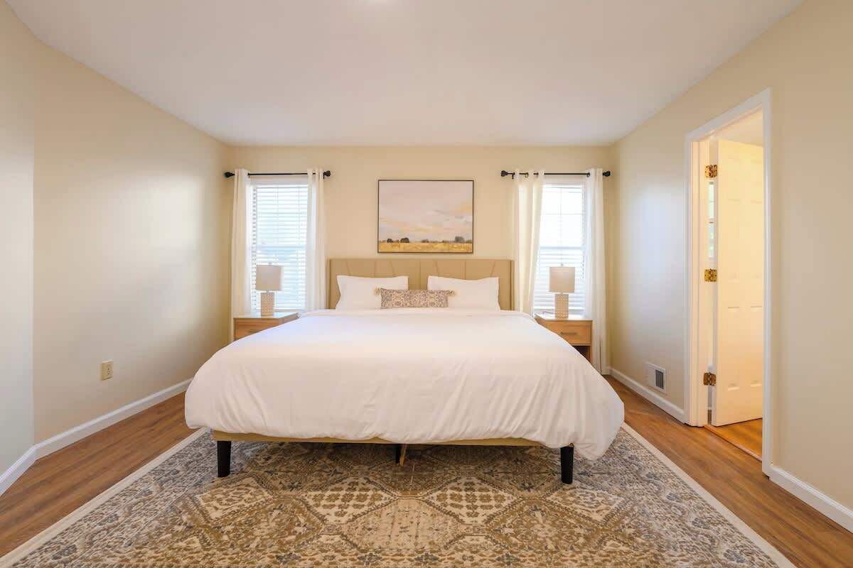 4 bedrooms, iron/ironing board, travel crib, WiFi