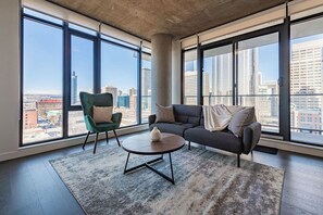 Living area - Bright & Stylish Beltline Condo – Walk Everywhere! Bright, comfortable 2-bedroom (Calgary)