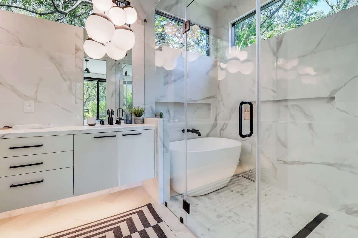 Shower, hair dryer