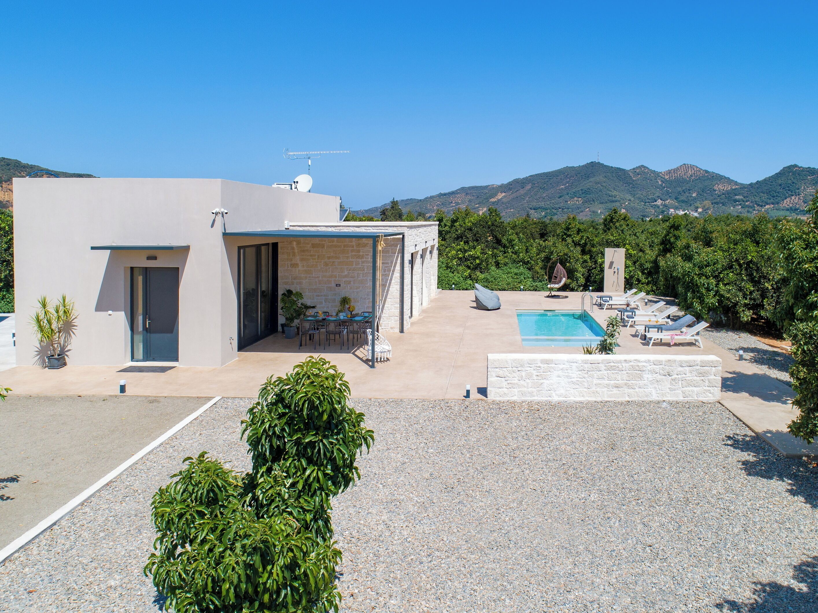 Luxe villa, uitzicht op tuin | Uitzicht op de tuin