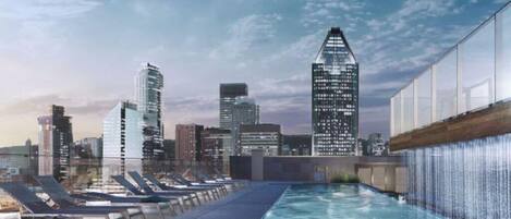 Indoor pool, outdoor pool