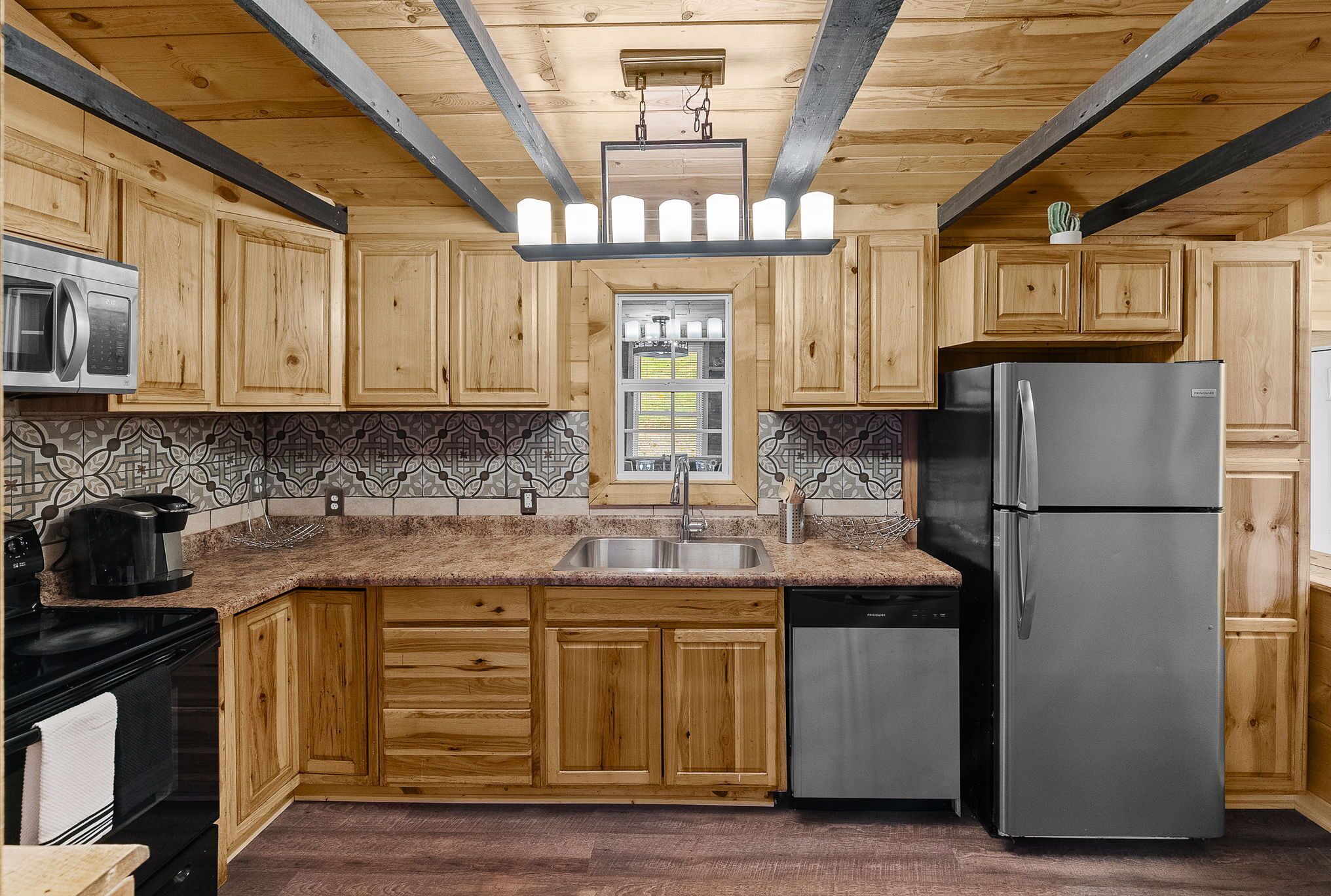 Microwave, oven, stovetop, dishwasher