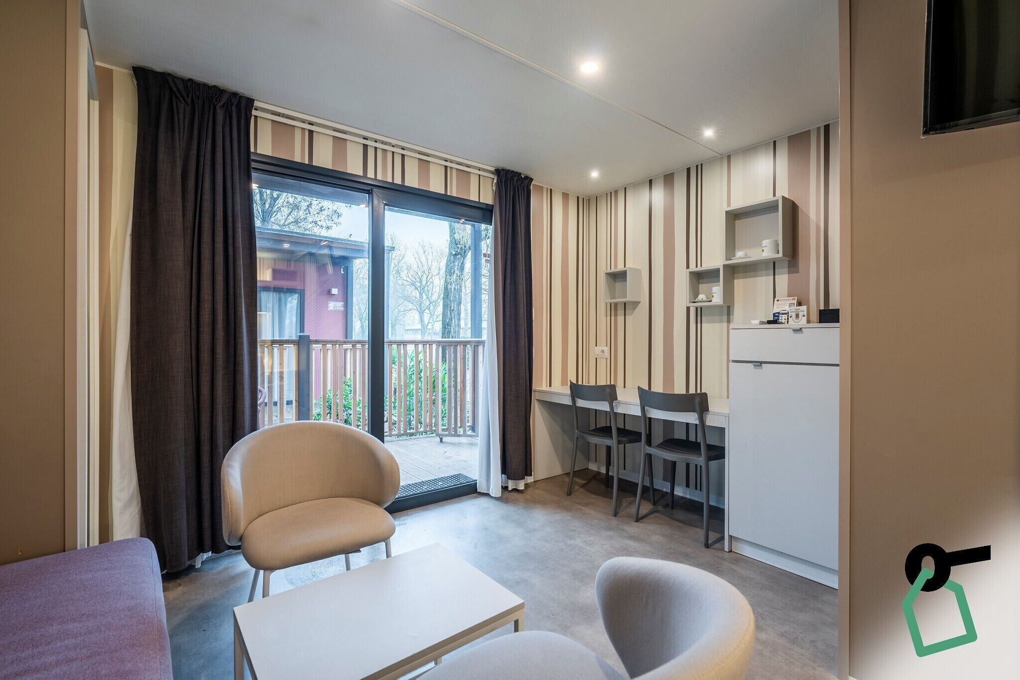 Executive Mobile Home | Living area | TV