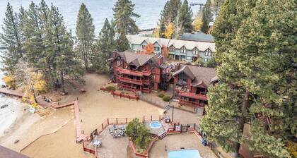 Steps to Lake Tahoe • Fireplace & Resort Amenities