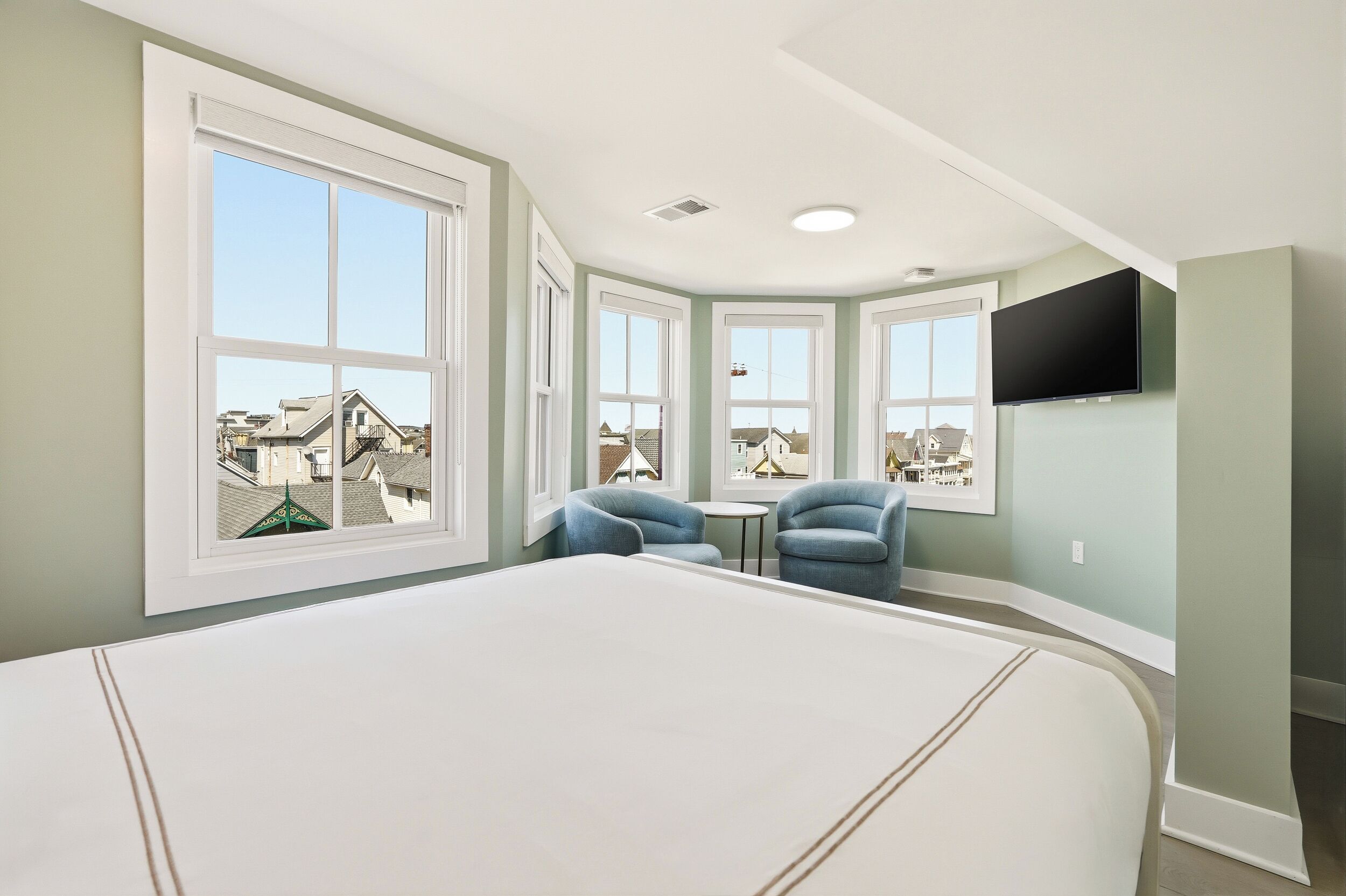 Suite Premium, 1 cama Queen size y sofá cama, vista al océano | Wifi gratis y ropa de cama 