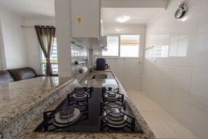 Apartment, Smoking | 1 bedroom - Apto com Varanda e Churrasqueira a 100m da Orla (Praia Grande)