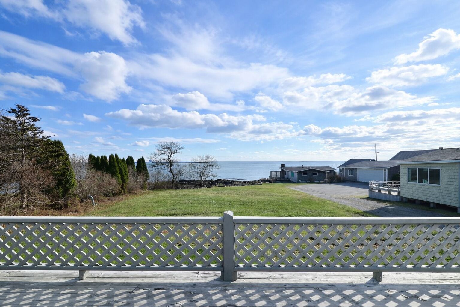 Come stay at The Blue House and enjoy breathtaking views of Casco Bay and it's own private beach. The Yellow Cottage next door is available to rent for extra family or friends.