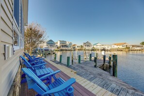 Terrace/patio - Dock, Pool Access! Waterfront Haven in Ocean City (Ocean City)