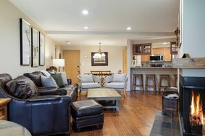 TV, fireplace - Fallridge Condo - Near Vail Golf Club & Bus (Vail)