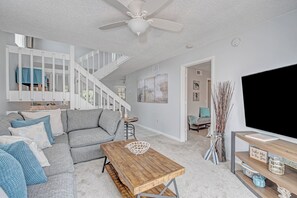 TV - Stunning Beach House with Heated Pool, Spacious Lanai, Just Steps from the Sand! (Holmes Beach)