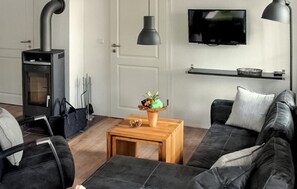 TV, fireplace - Lovely apartment in Röbel with sauna (Röbel)