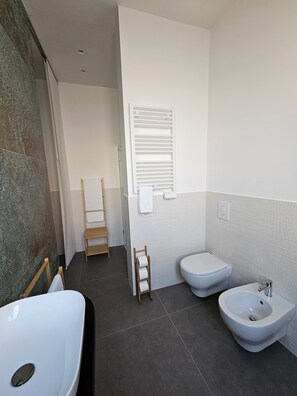 Shower, hair dryer, bidet, towels - Pangea - Asia (Trani)