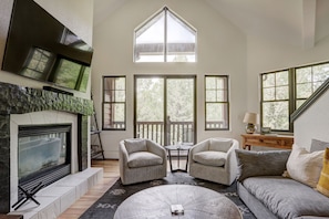TV, fireplace, DVD player - Spacious Avon Condo w/ Loft & Fireplace (Avon)